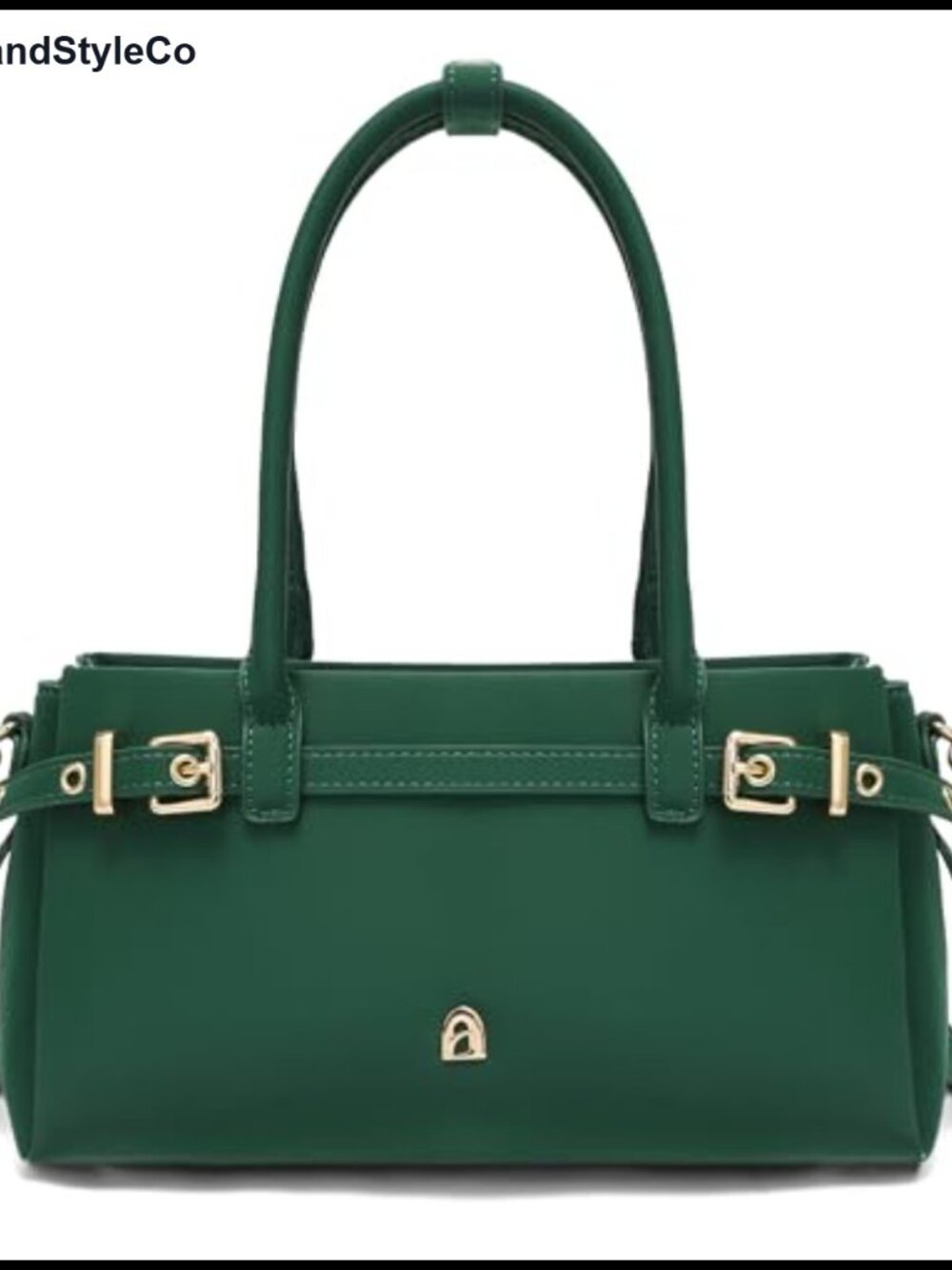 LA'FESTIN PU Leather Top Handle Satchel Purse Detachable Strap